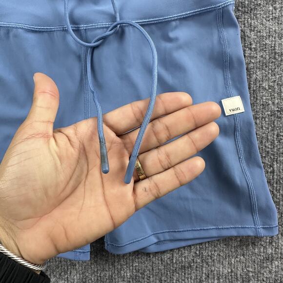 Vuori Daily Shorts Womens Small Blue High Rise Drawstring Athletic Yoga Workout - Picture 8 of 16